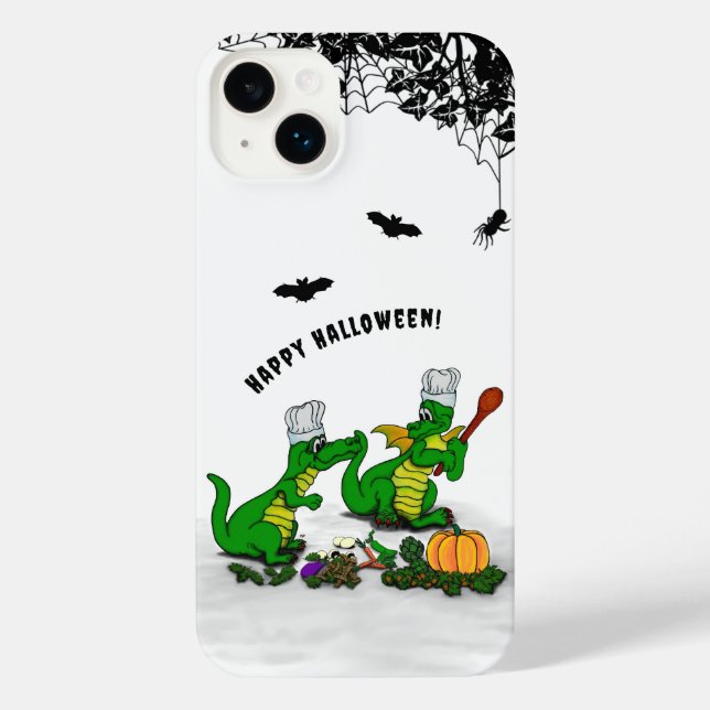Coque iPhone Dragons - Joyeux Halloween ! Aujourd'hui je vais c (Verso)