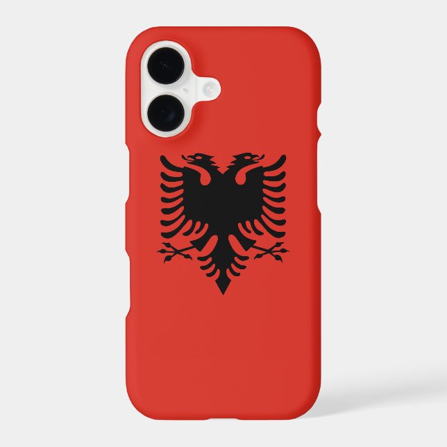 Coque iPhone Drapeau albanais (Verso)