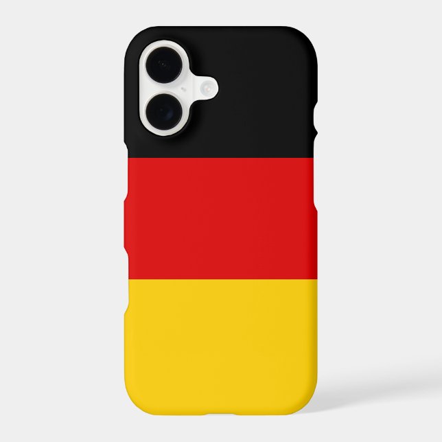 Coque iPhone Drapeau allemand (Verso)