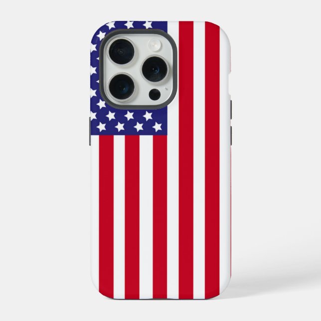 Coque iPhone Drapeau américain patriotique Stars & Stripes Amer (Verso)