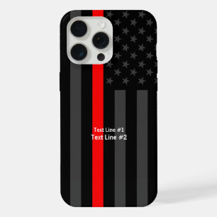 Drapeau américain personnalisé Thin Red Line symbo