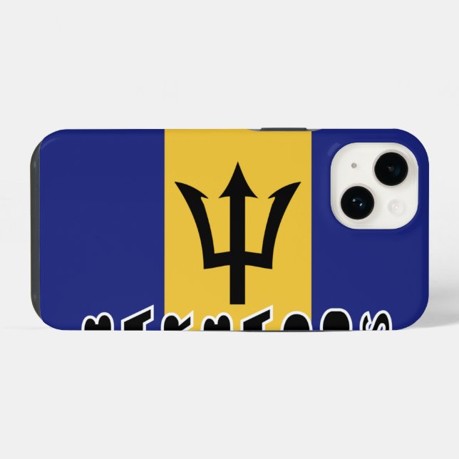 Coque iPhone Drapeau Barbade (Verso Horizontal)