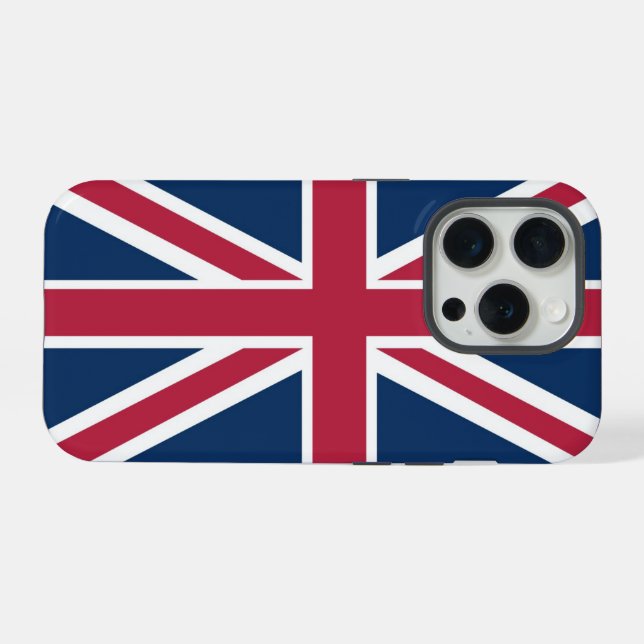 Coque iPhone Drapeau britannique (Verso Horizontal)