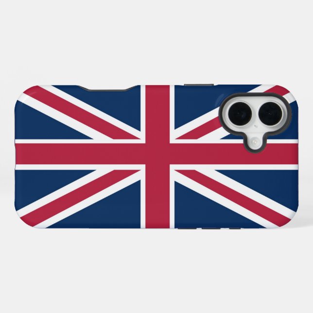 Coque iPhone Drapeau britannique (Verso Horizontal)
