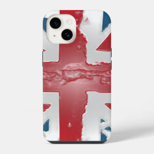 Coque Pour iPhone 14 Drapeau britannique Union Jack Art abstrait à la c