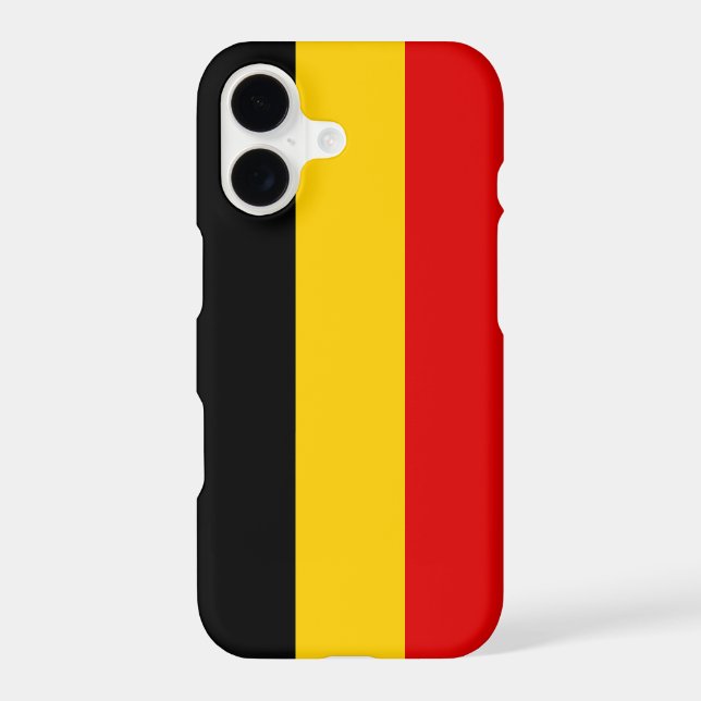 Coque iPhone Drapeau de Belgique (Verso)