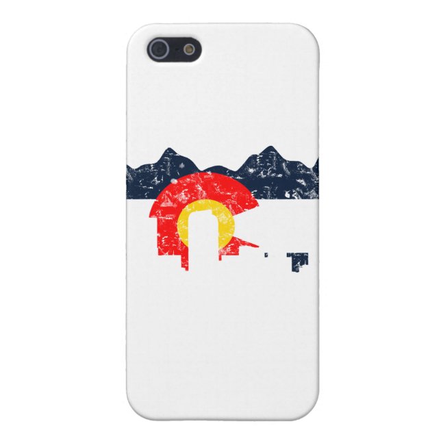 Coque iPhone Drapeau de Denver le Colorado (Dos)