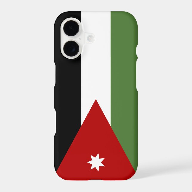 Coque iPhone Drapeau de Jordanie (Verso)