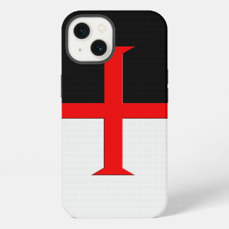 Etui iPhone 13 Drapeau de la Croix des Chevaliers Templiers Médié