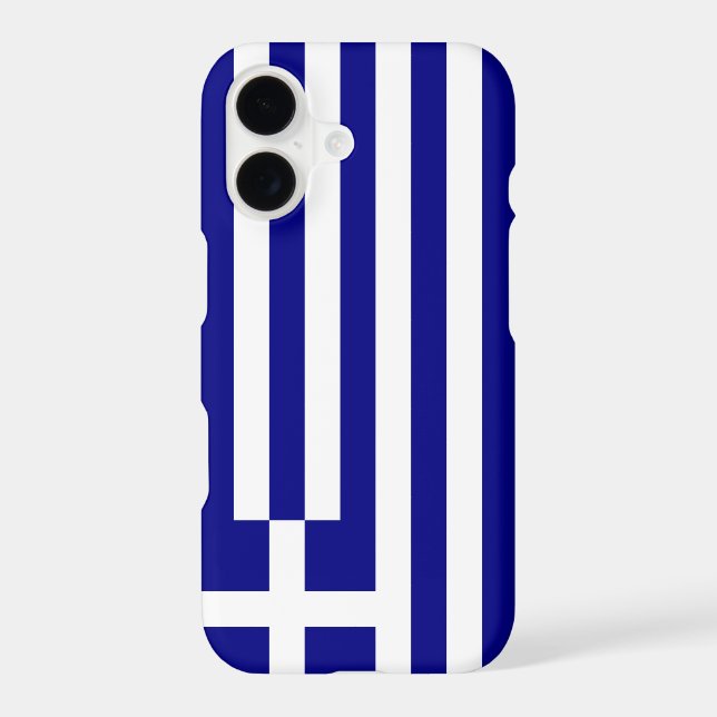 Coque iPhone Drapeau de la Grèce (Verso)
