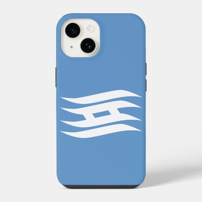 Coque iPhone Drapeau de la préfecture de Hyogo, Japon (Verso)