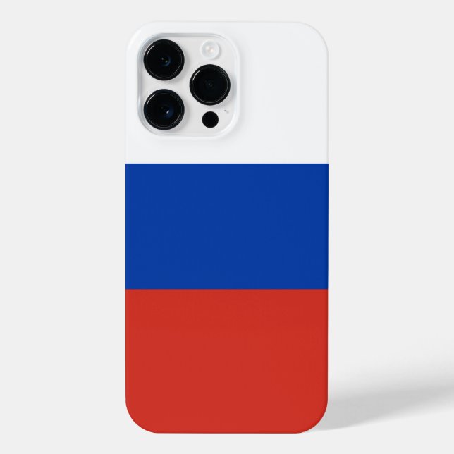 Coque iPhone Drapeau de la Russie (Verso)