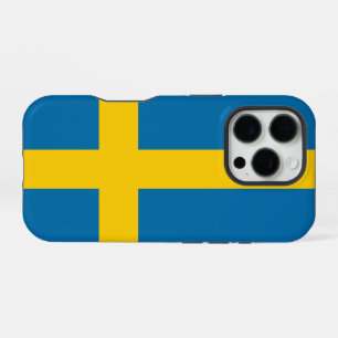 Coque iPhone 16 Pro Drapeau de la Suède