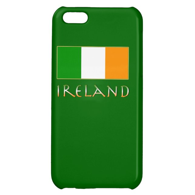 Coque iPhone Drapeau de l'Irlande (Dos)