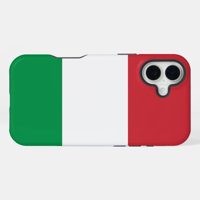 Coque iPhone Drapeau de l'Italie (Verso Horizontal)