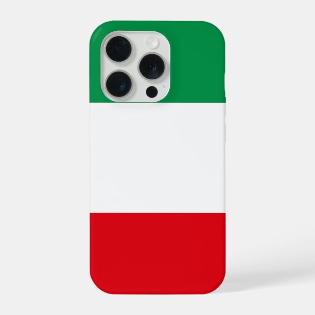 Coque iPhone Drapeau de l'Italie (Verso)