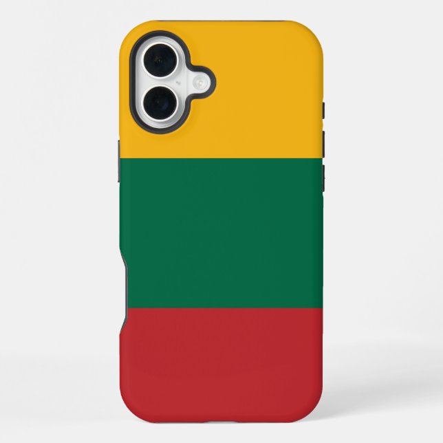 Coque iPhone Drapeau de Lituanie (Verso)
