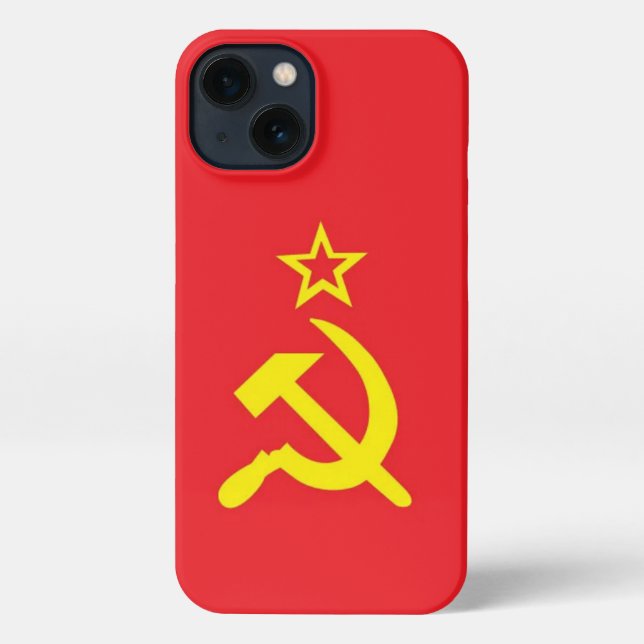 Coque iPhone drapeau de l'URSS (Verso)