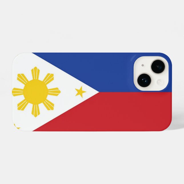 Coque iPhone drapeau des Philippines (Verso Horizontal)