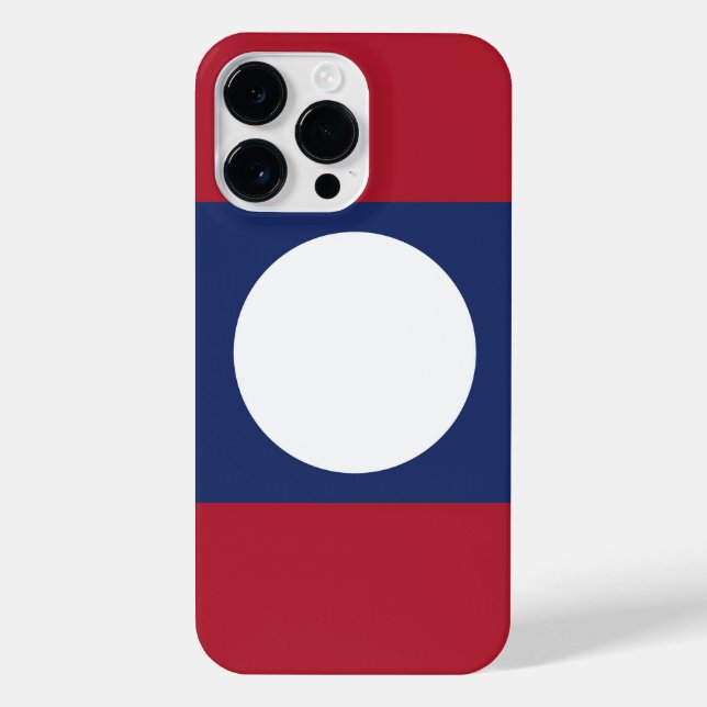 Coque iPhone Drapeau du Laos (Verso)