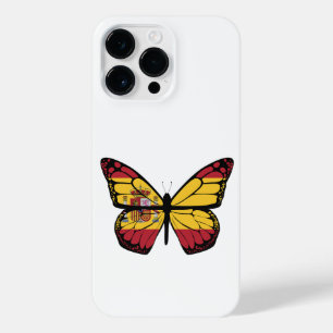 COQUE POUR POUR iPhone 14 PRO MAX DRAPEAU ESPAGNE BOUTTERFLY