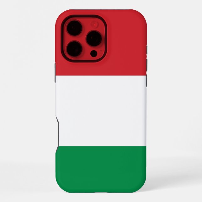 Coque iPhone Drapeau Hongrie (Verso)