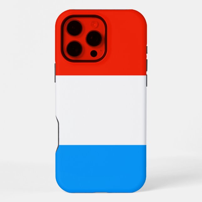 Coque iPhone Drapeau Luxembourg (Verso)
