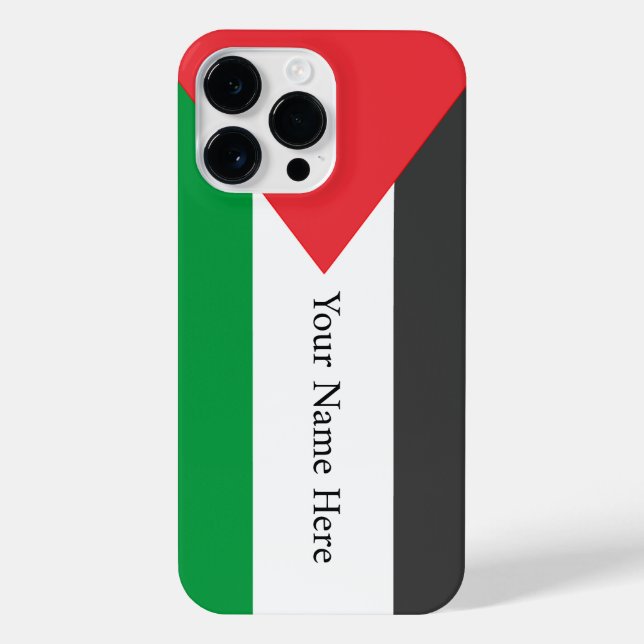 Coque iPhone Drapeau palestinien Libérez la Palestine customisé (Verso)