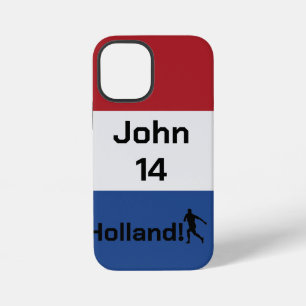Coque iPhone 12 Mini Drapeau personnalisé de la Hollande Fierté footbal