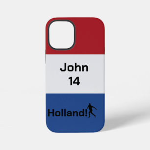 Coque iPhone 12 Mini Drapeau personnalisé de la Hollande Football Fiert