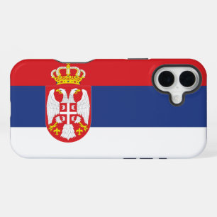 Coque iPhone 16 Plus Drapeau serbe