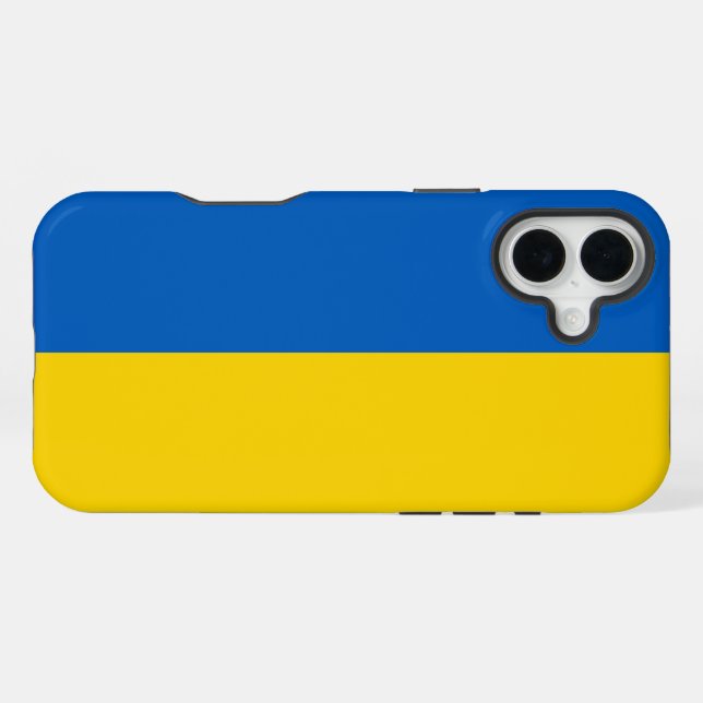 Coque iPhone Drapeau Ukraine (Verso Horizontal)