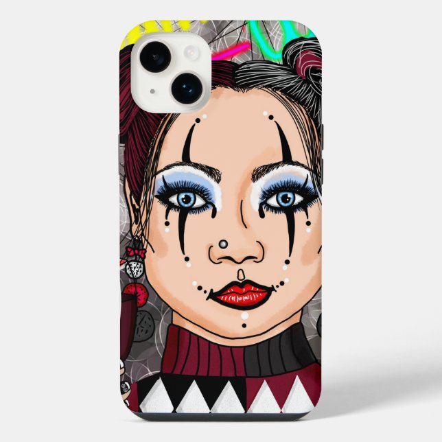 Coque iPhone Dream Wild | Arlequin gothique Jester Girl (Verso)