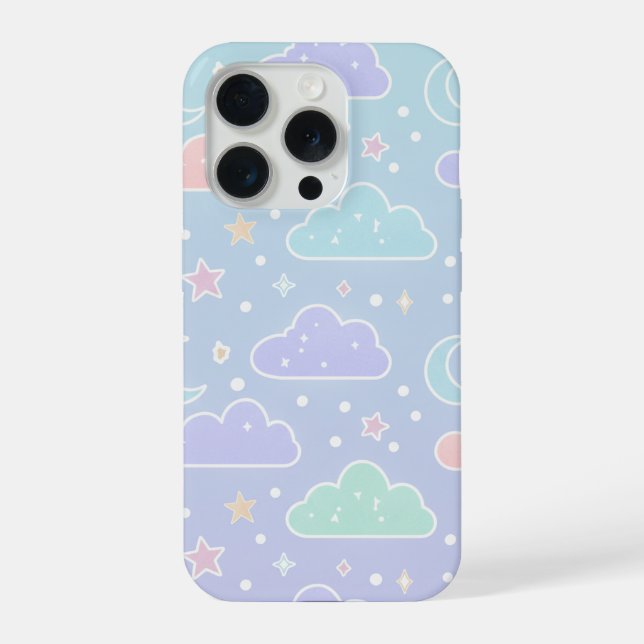 Coque iPhone Dreamy Pastel Clouds Phone Case (Verso)