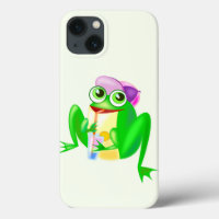 Coque iphone drôle avec Happy Frog