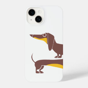 Coque Pour iPhone 14 Drôle mignon dachshund pour parent chien long