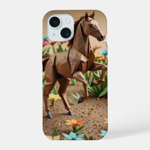 Coque iphone du cheval Origami