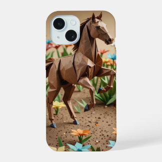 Coque iphone du cheval Origami