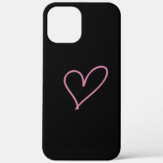 Coque iphone du contour du coeur