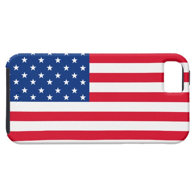 Coque iphone du drapeau américain (Dos Horizontal)