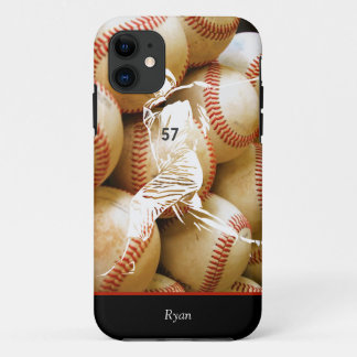 coque iphone du joueur de baseball personnalisé