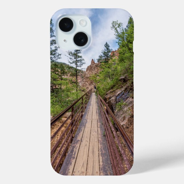 Coque iphone du pont piétonnier de Seven Falls (Verso)
