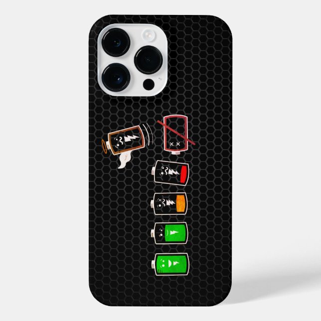 Coque iPhone Durée de vie de la batterie - Édition Rétro (Verso)