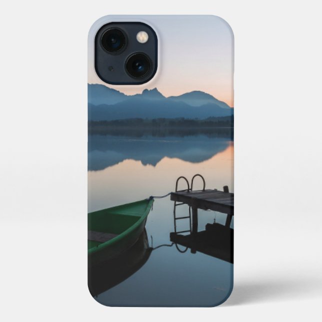 Coque iPhone Eau | Lac Hopfen Alpes bavaroises Allemagne (Verso)