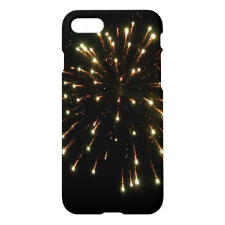 Coque iPhone 7 Éclat de feux d'artifice d'or