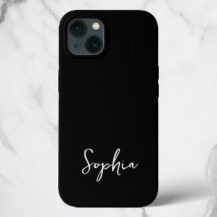 Etui iPhone 13 Écriture tendance Moderne Signature personnalisée