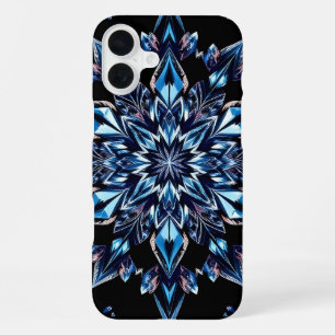 Coque iPhone 16 Plus Effet Cristal Bleu
