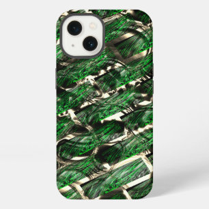 Etui iPhone 13 Effet de brique verte et bulles les plus sombres ?