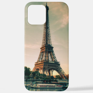 Coque iPhone 12 Pro Max Eiffel tour lancer oreiller