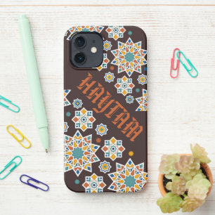 Coque iPhone 12 Élégant appareil téléphonique marocain Zellij - Pe